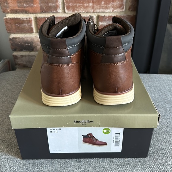 Men's Goodfellow Maxwell Brown High Top Lace-Up Boots - Picture 5 of 6